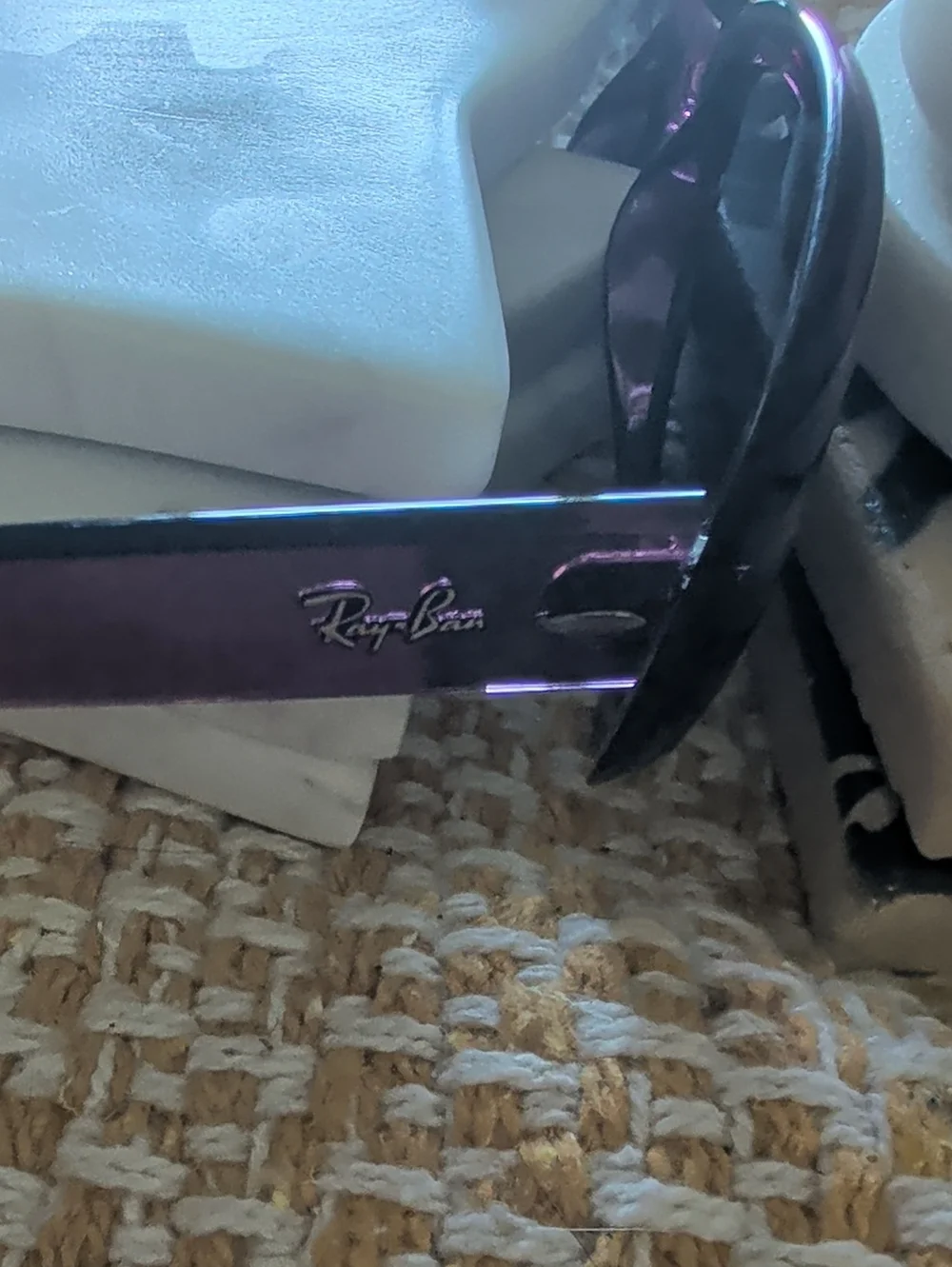 New W/O Tags. Ray-Ban Women’s Purple Frame Polarized Sunglasses